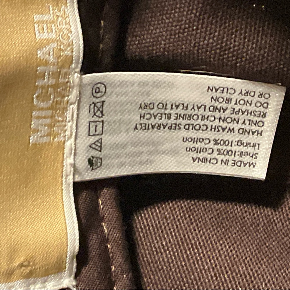MK Brown Patterned Cap - Picture 6 of 6